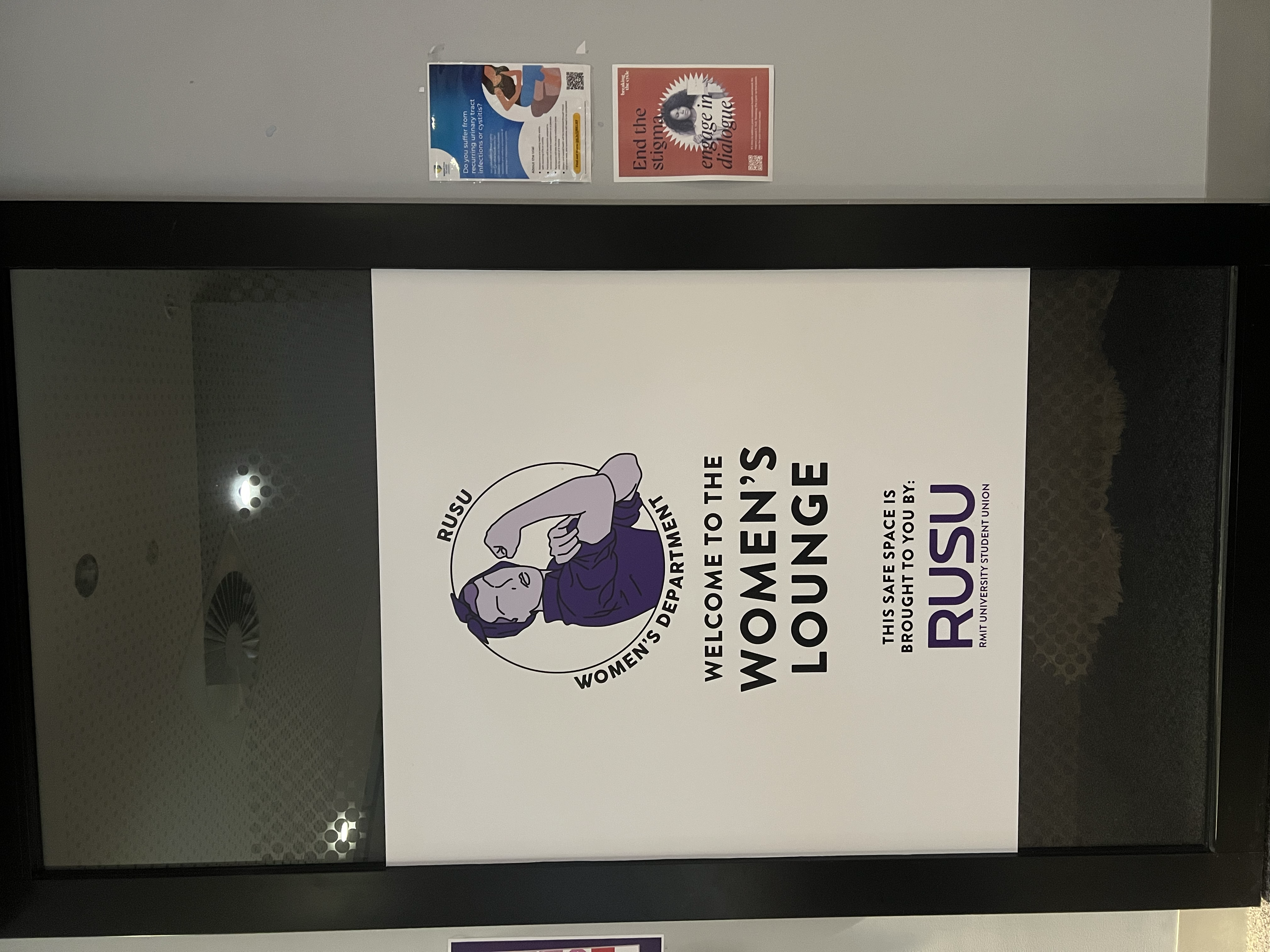 Awareness poster displayed in situ, photo 1