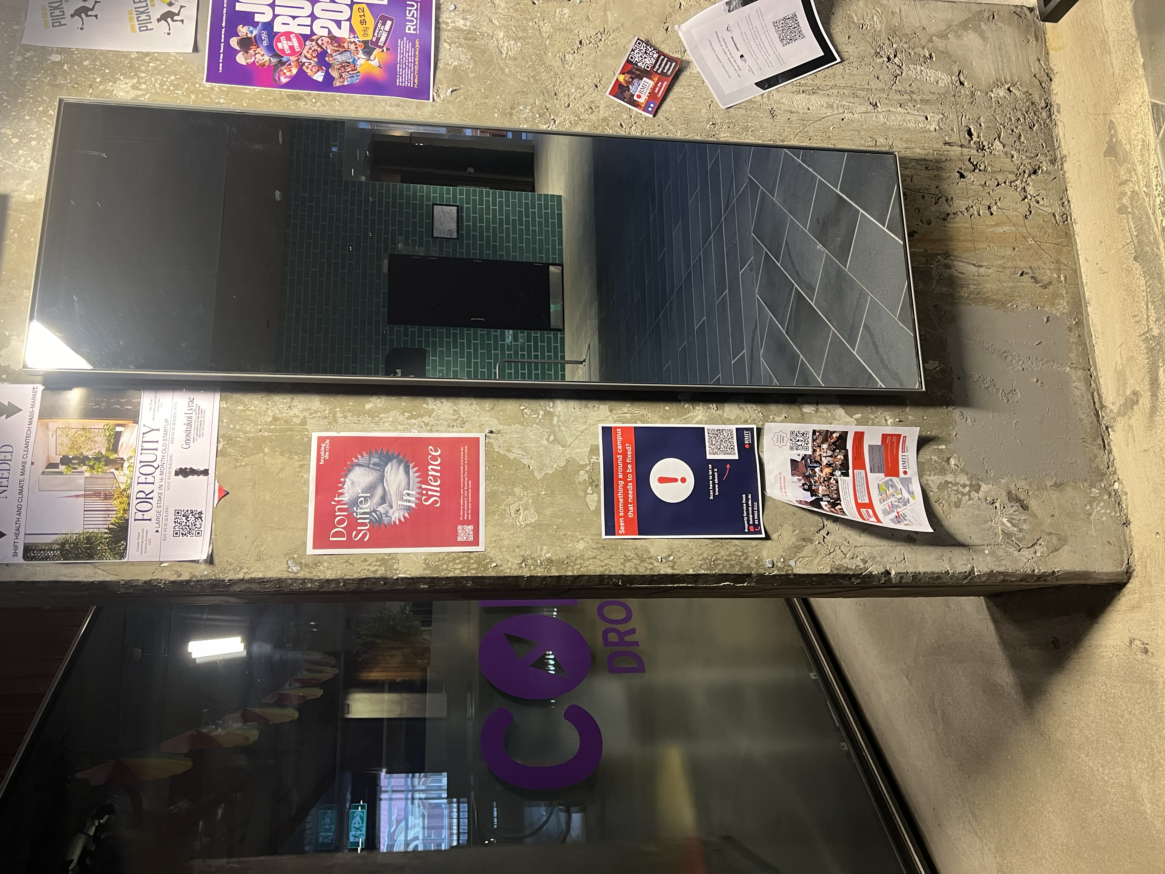 Awareness poster displayed in situ, photo 2