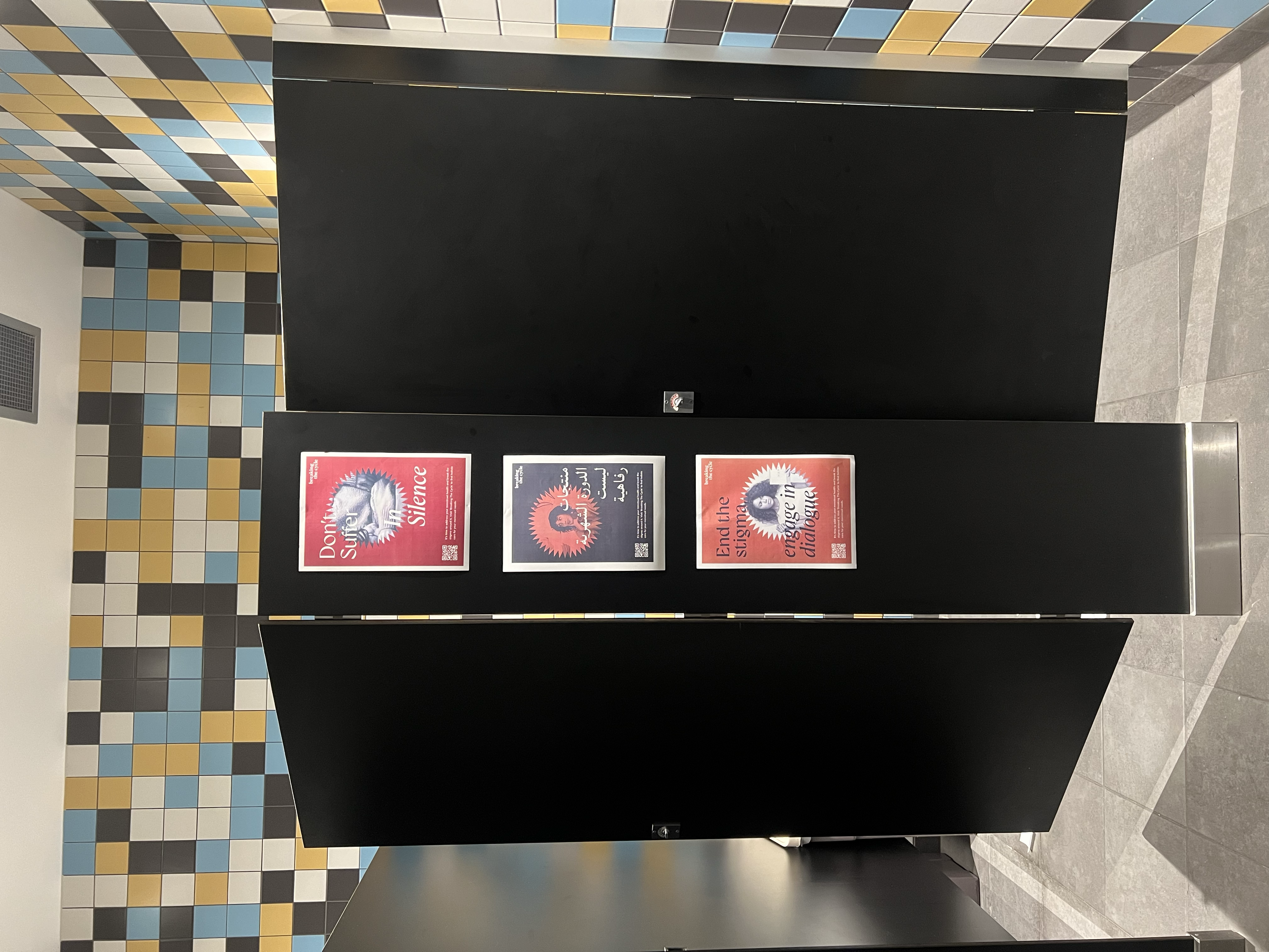 Awareness poster displayed in situ, photo 3