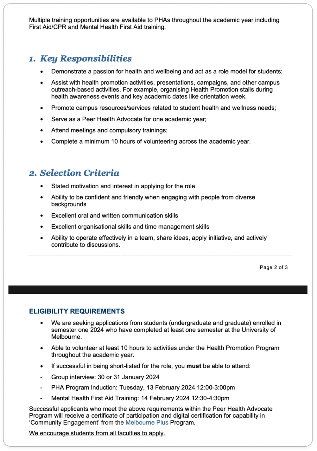 Learner analysis of Peer Health Advocates, part 1