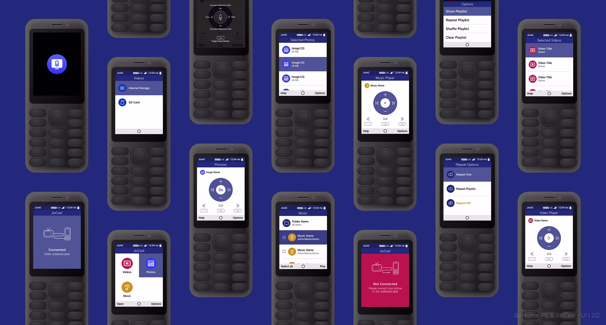 JioCast, casting media from JioPhone to the Set Top Box