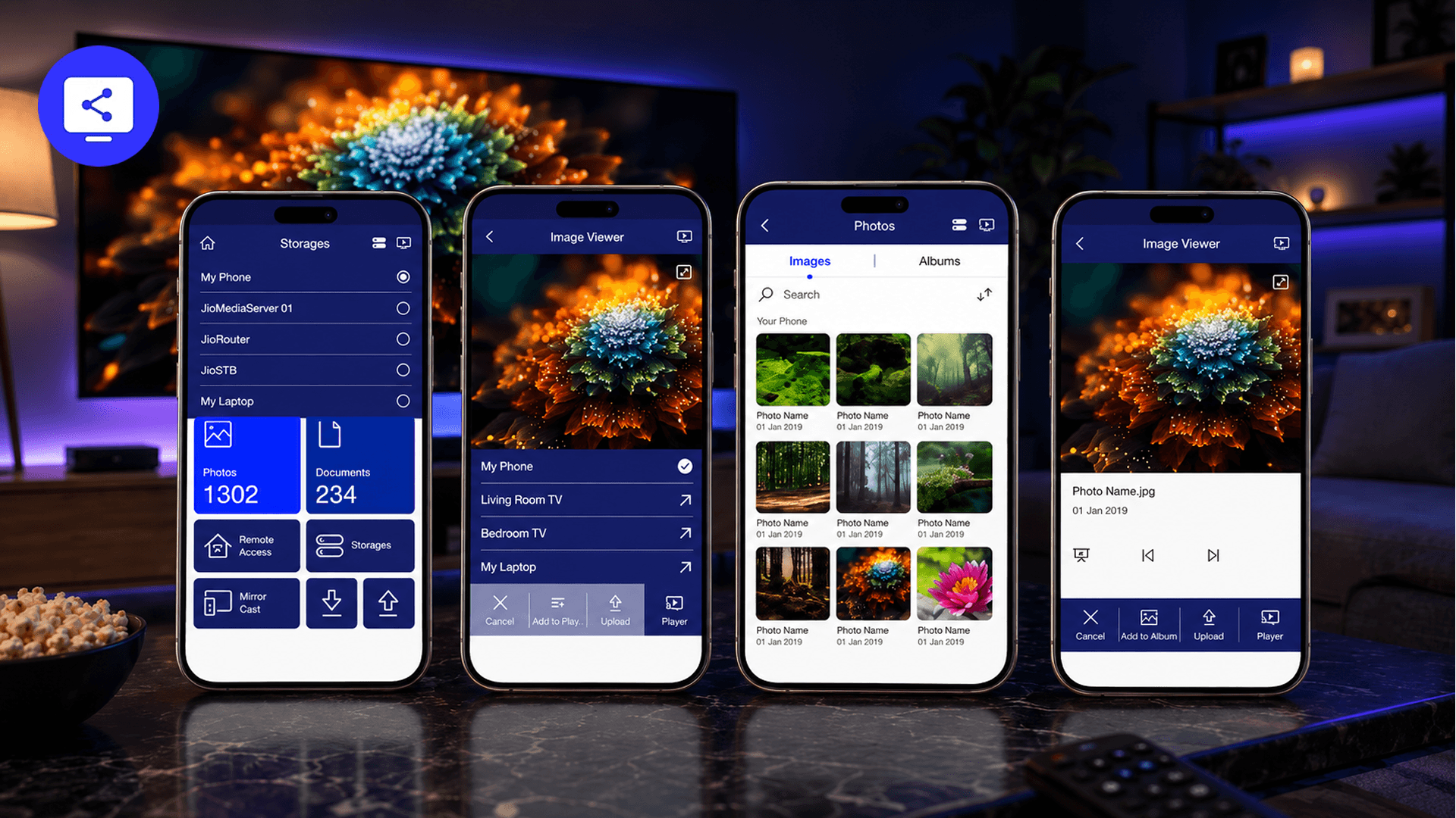 MyMedia app interface