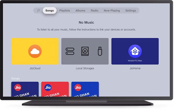 Local and cloud storage screen