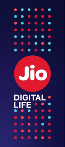 Jio Digital Life branding panel