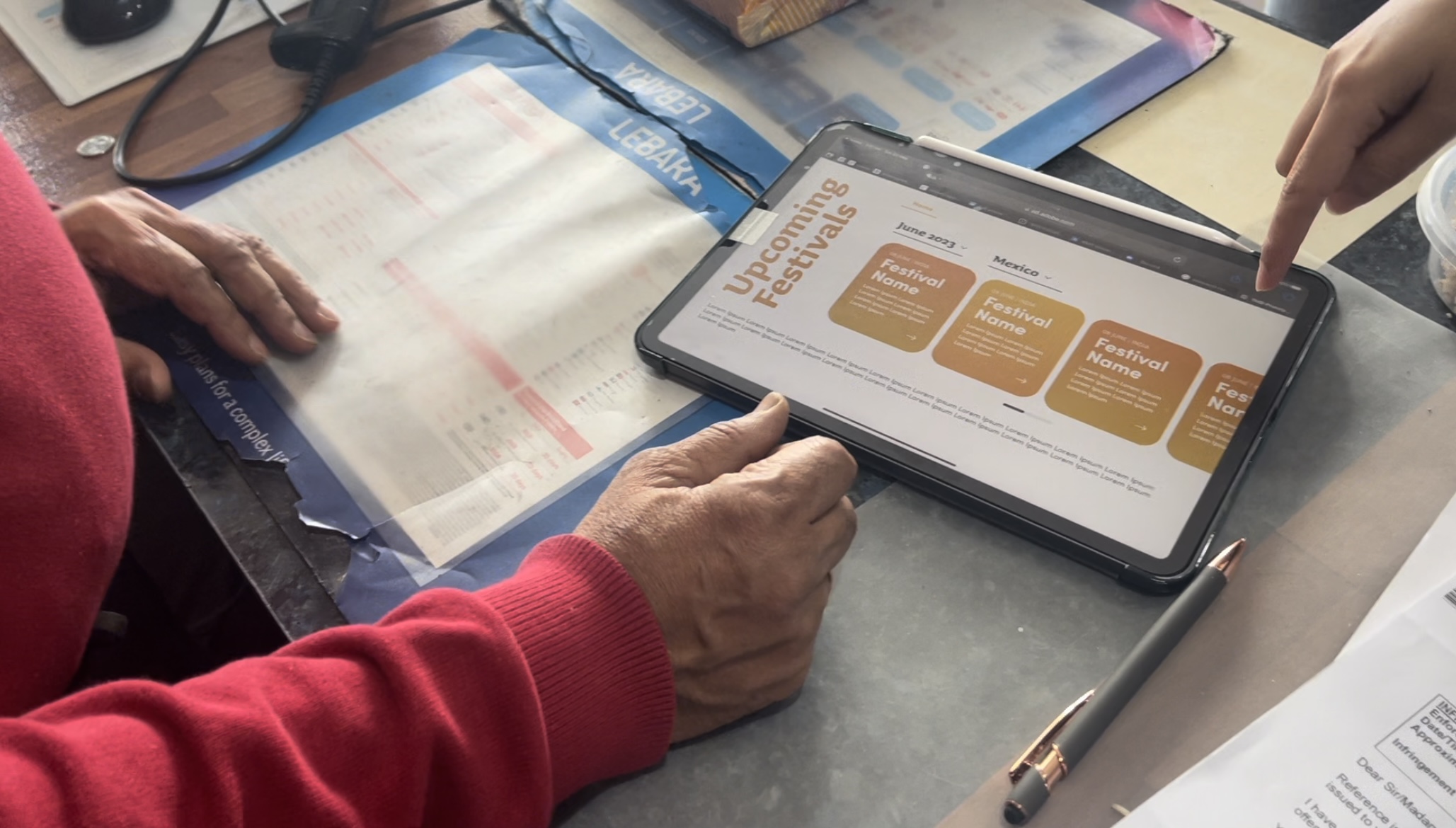 Testing the prototype with a Dandenong business, photo 6