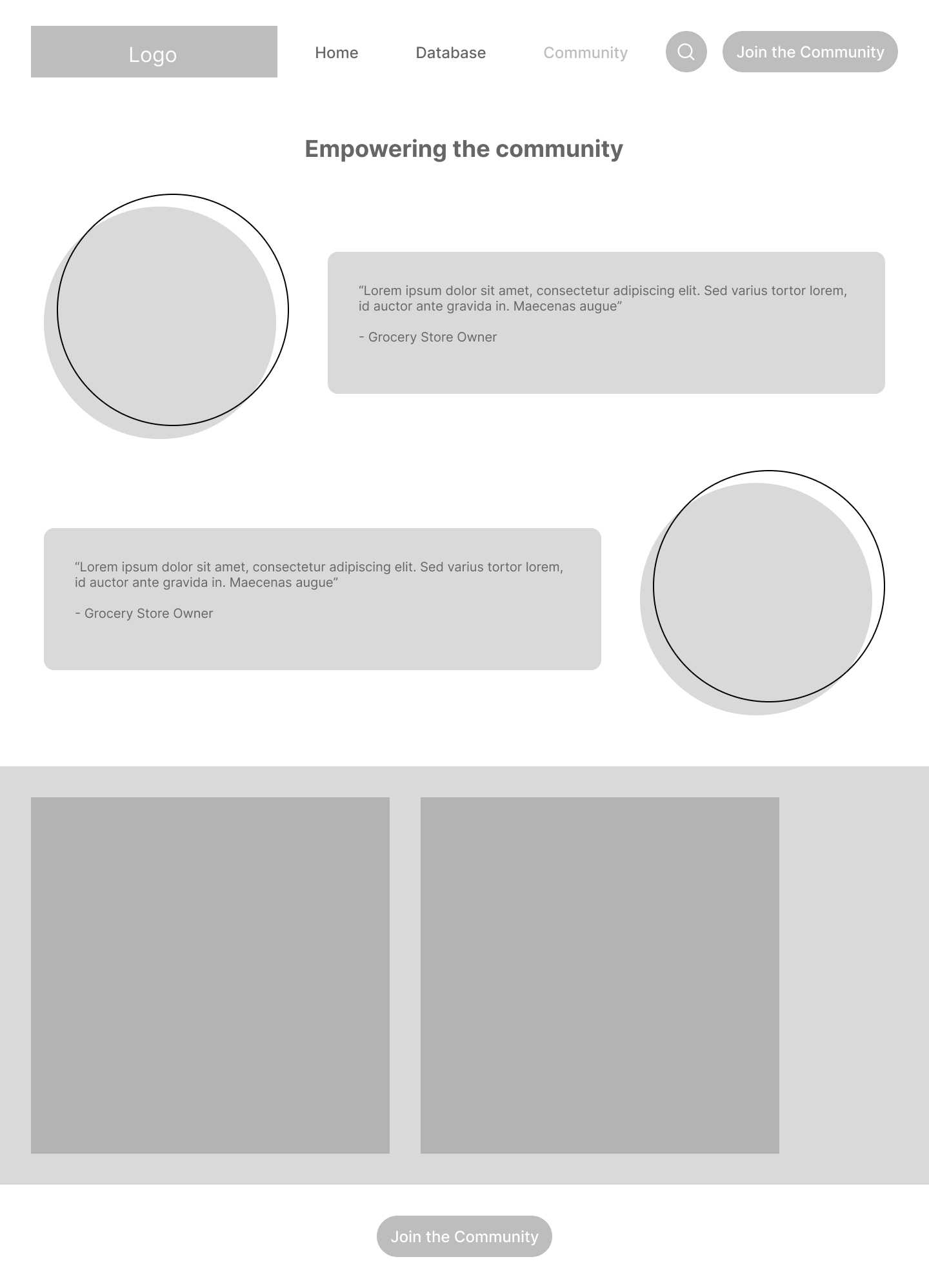 Wireframe for screen 3