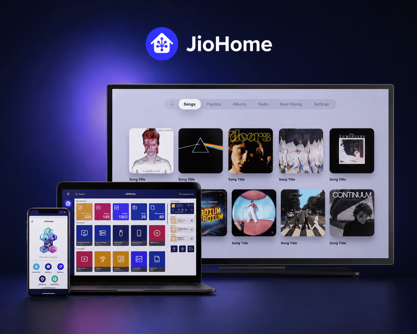 JioHome connected home app cover image