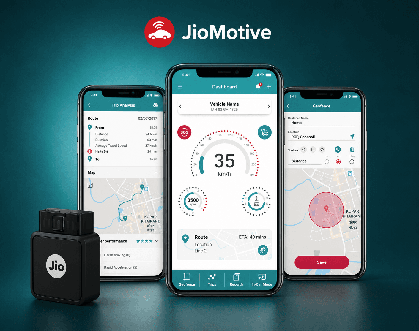 JioMotive connected vehicle app cover image