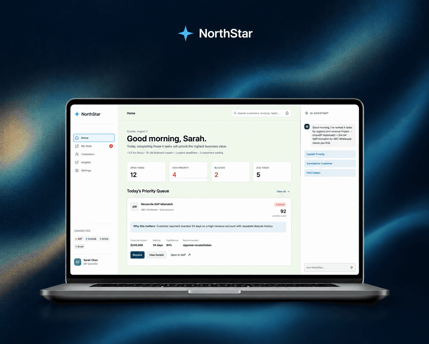 NorthStar AI-enabled Accounts Receivable workspace cover image
